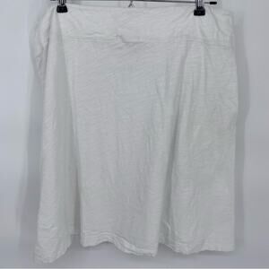 Fresh Produce Women’s Skirt White Slub Cotton Made In The USA XL